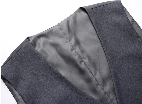 Men's Solid Color Business Suit Fashion Banquet Wedding Trend Groom Best Man Single 3/2/1