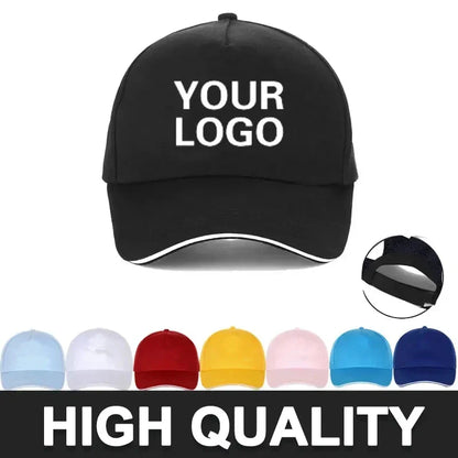 Baseball Caps Custom DIY For Men Woman Hat Custom Logo Men's cap Print Text Design Trucker velcro Hat designer cap men