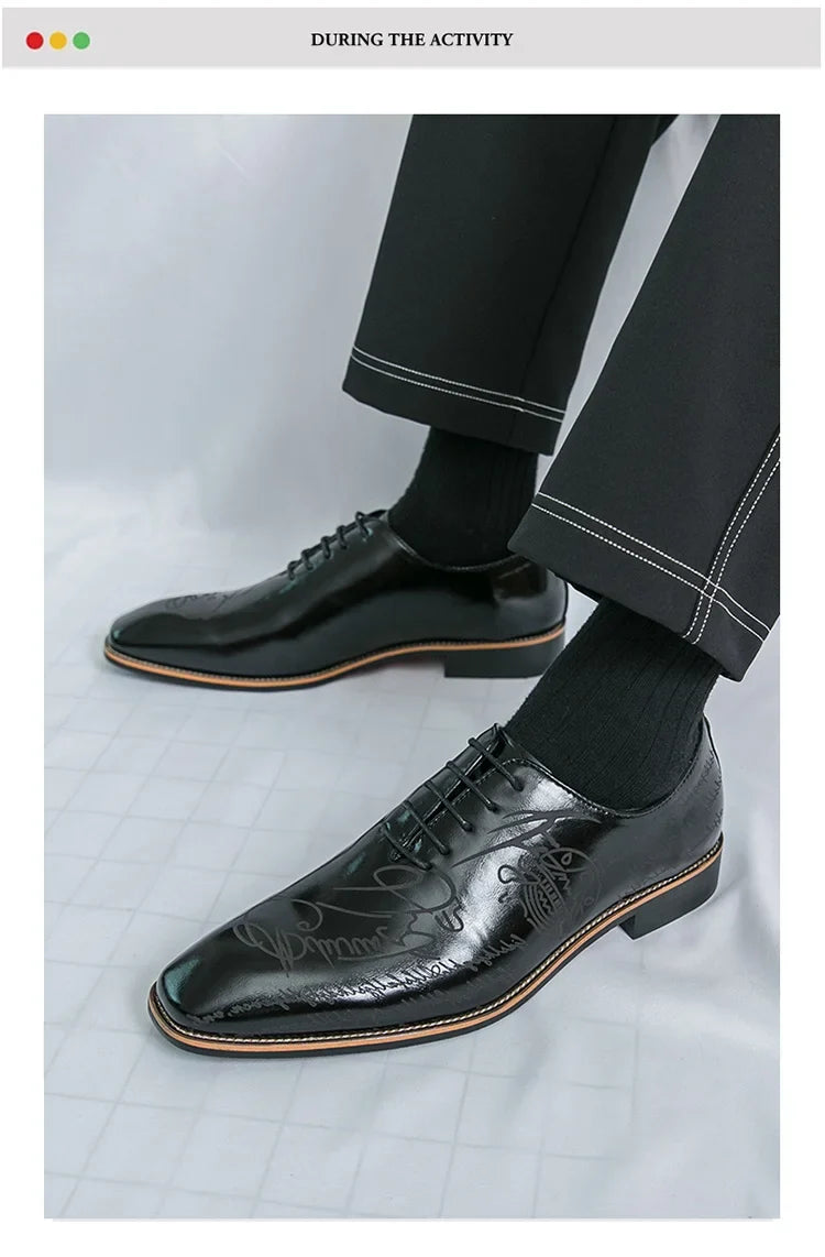 White Elegant Men Dress Shoes Leather Oxford Shoes Man Business Formal Shoes Design Social Shoes Male apatos para hombre