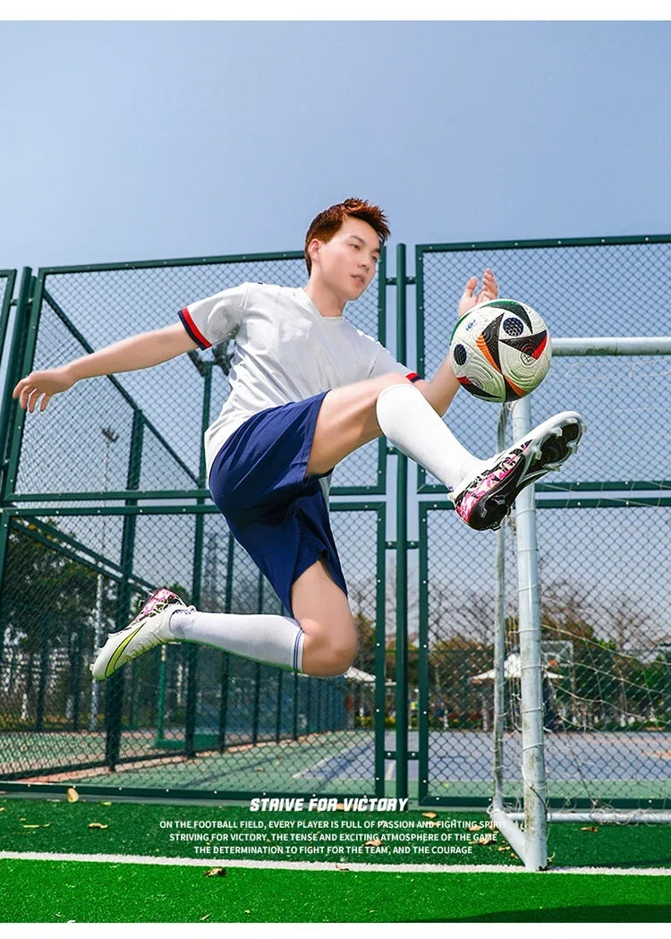 Hot Selling Soccer Shoes Society Professional Grass Training Original Football Field Boots Cleats Indoor Non Slip Futsal Sneaker