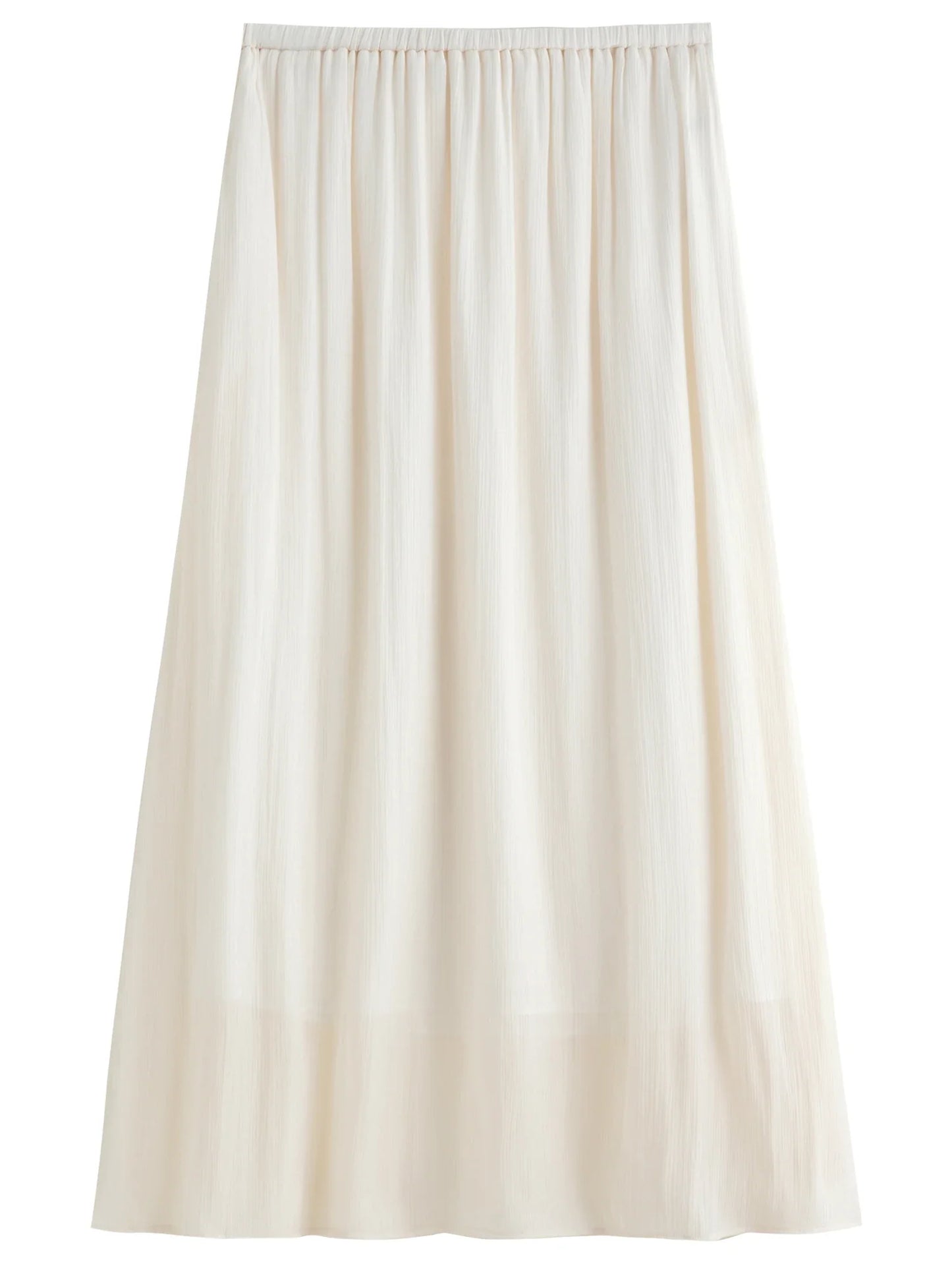 Plus-Size Women's Lightweight Flowing A-Line Skirt - 2025 Summer New Fashionable Commute Long Dress 25DS82792