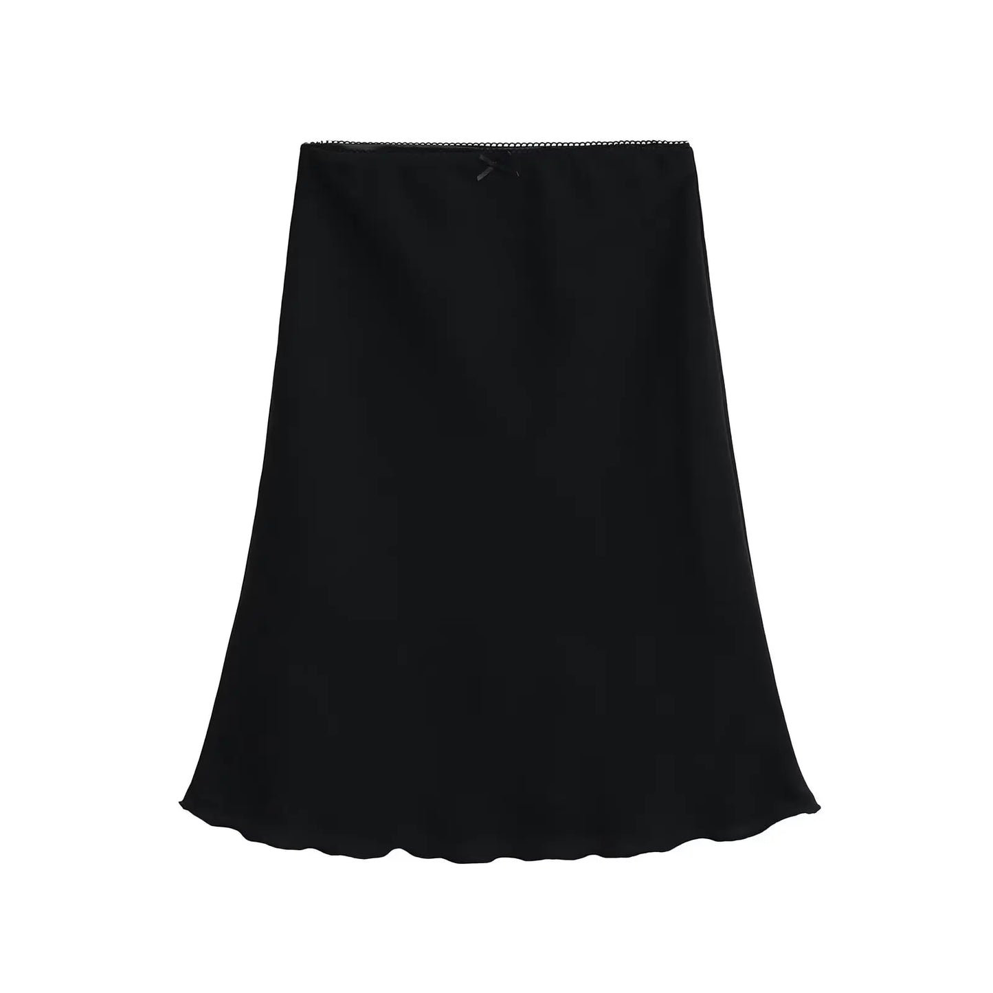 Sexy Slimming High Waist f-length Skirt Sweet Spicy Girl Faionable Versatile Outerwear A-line  Skirt for Women