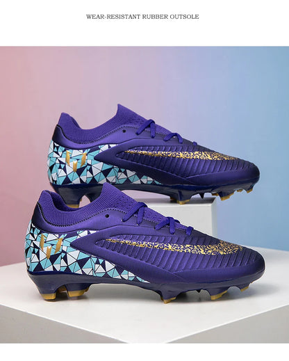 New Kid Match Boys Soccer Shoes Comfortable Outdoor Match Professional Football Boots Sneakers Non-Slip Sports Shoes Unisex