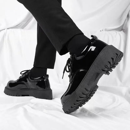 Men's formal shoes, business casual shoes, shiny big toe shoes, men's shoes, event party dress shoes