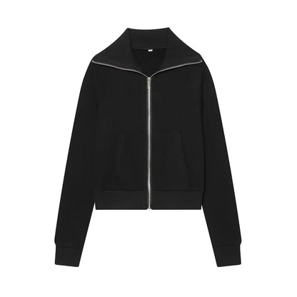 Flare Pants Sets for Women 2 Pieces Fleece High Waist Woman Trousers Sets Zipper Cropped Women's Jacket Streetwear Outfits