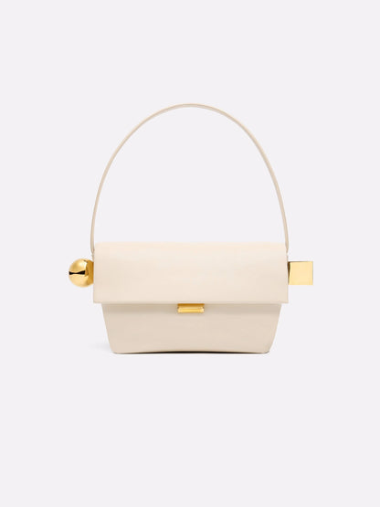 Women's Shoulder Bag with Flap, Solid Color Fashion Top Handle bag with Metal, Women's Luxury Design Handbag for Everyday Style