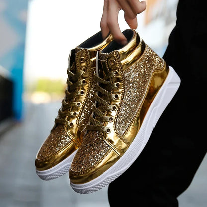 Mens Casual Shoes Non-slip Sports Outsole  Light High-top Men Fashion Boots Wear-resistant Male Sneakers 48