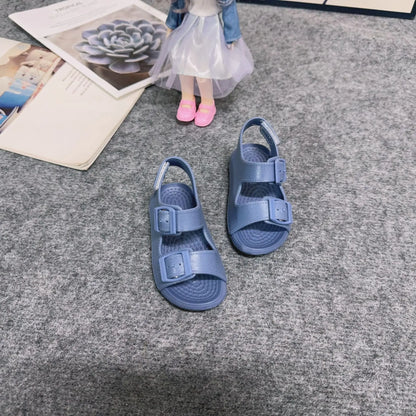 Fashion Popular Solid Color Children's Beach Sandals Trendy Design Kids Girl Boy Casual Flat Casual Shoes Summer Kids Sandal
