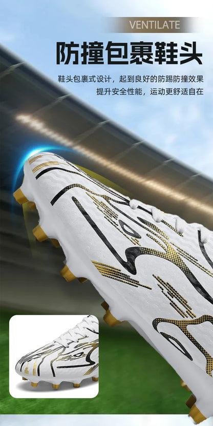 Soccer Shoes Child Football Shoes Outdoor Non-Slip Futsal Shoes Kids Sneakers Boys Low-cut Lightweight Children's Sports Shoes