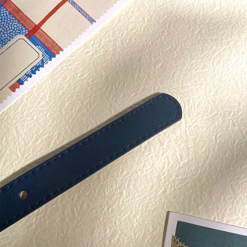 2023 Women Belts New PU Leather Simple Metal Buckle Belt Girls Dress Jean Pants Waistband Belts for Lady Luxury Designer Brand