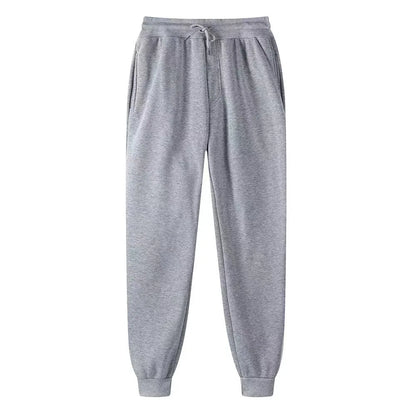 Sweatpants Spring Autumn Cotton Long Pants Jogger Trousers Casual Sports Men's and Women's Fitness Solid Jogging Running pants