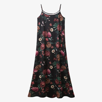 woman clothing mockneck + elegance slip satin dress matching look adjustable maxi floor length lady wear