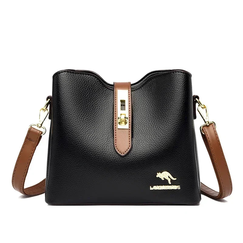 New High-quality Large Capacity PU Classic Women's Shoulder Bags 2025 Fashion Concise Light Luxury Versatile Style Crossbody Bag