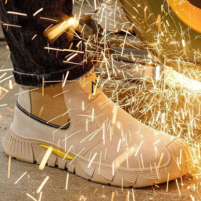 Steel Toe Safety Shoes for Men Women Slip Resistant Work Shoes Sneaker Outdoor Protective Work Shoes Outdoor Security Boots Men