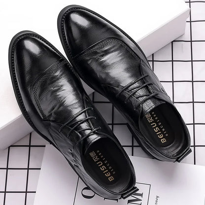 Dress Shoes  Men Shoes Men's Genuine Leather Business Formal Oxfords Footwear Man High Quality Leather Loafers Zapatos Hombre