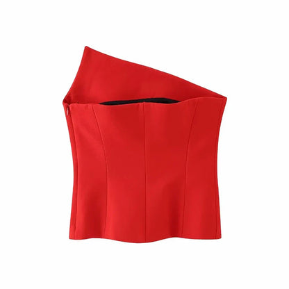 Stylish Women Elegant Cropped Tank Tops 2023 Summer Fashion Ladies Vintage Chic Slim Black Top Party Girls Sexy Tanks