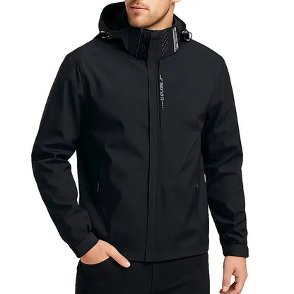 Outdoor Men's Waterproof Raincoat Lightweight Jackets Coat with Hood Hiking Windproof Jacket Climbing Sport Casual Streetwear