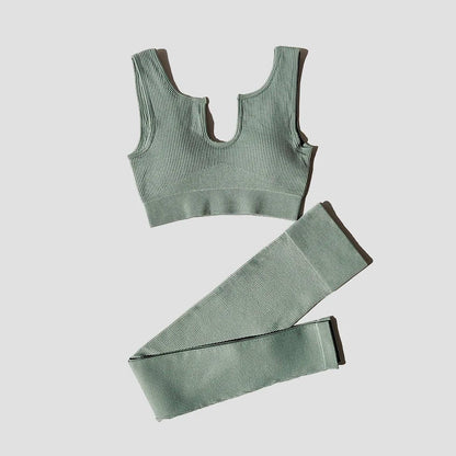 2/4/6PCS Seamless Women Yoga Set Workout Sportswear Fitness Bra Sport Pants Gym Clothing High Waist Leggings Shorts Sports Suits
