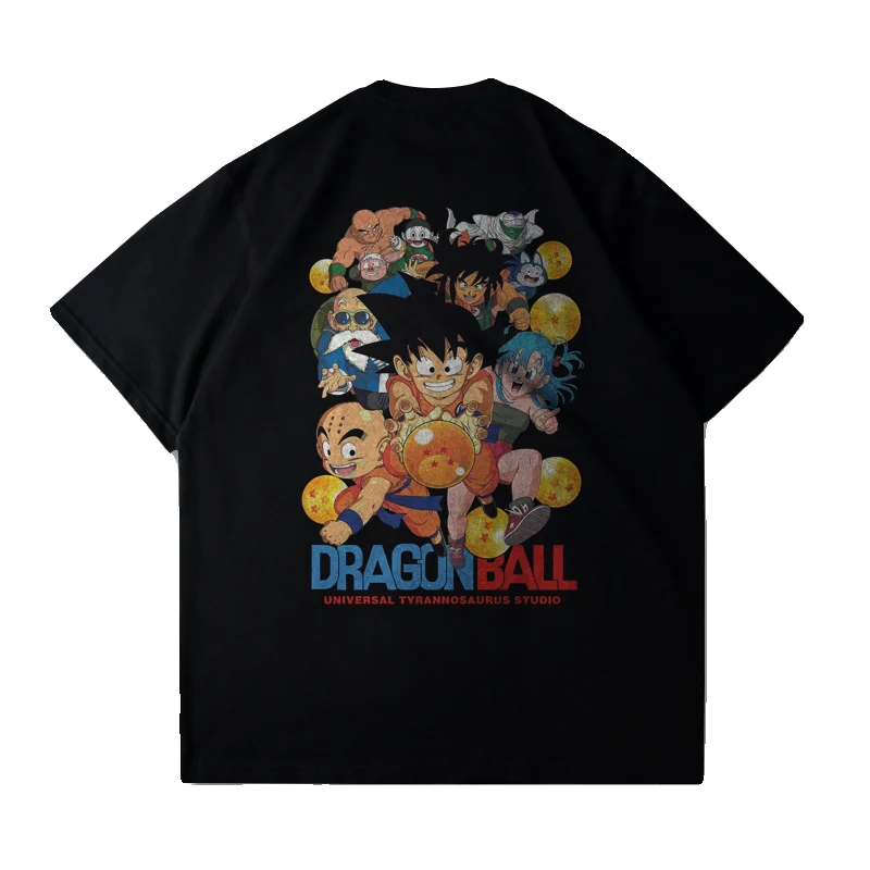 Animation Printed Short Sleeve T-Shirt Men's and Women's Fashion Loose Trend Top Clothing