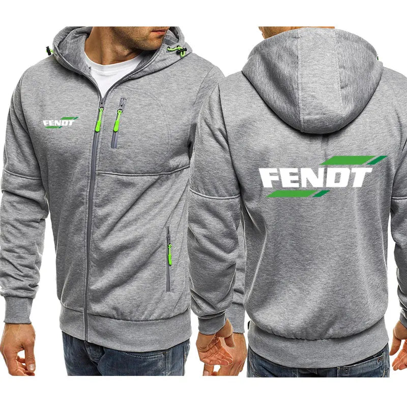 New Spring Autumn Fendt Hoodied Men's Fashion Long Sleeve Zipper Cotton Hip-Hop Harajuku Hoody Casual Jacket hoodies coat XXXL