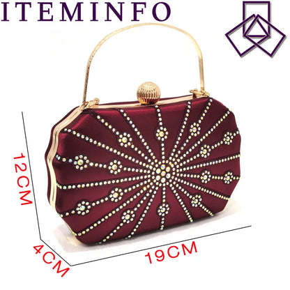 2025 Summer New Design Specials Italian Women Shoes and Bag Set Wine Color Comfortable High Heels With Rhinestone