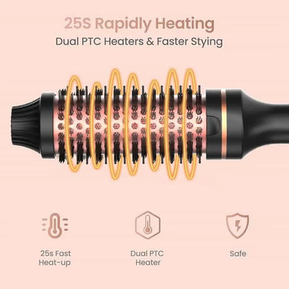 Thermal Brush Styling Comb Electric Fast Heating Anti Scald 3 in 1 Straightener Heated Brush Professional Hair Styling Brush