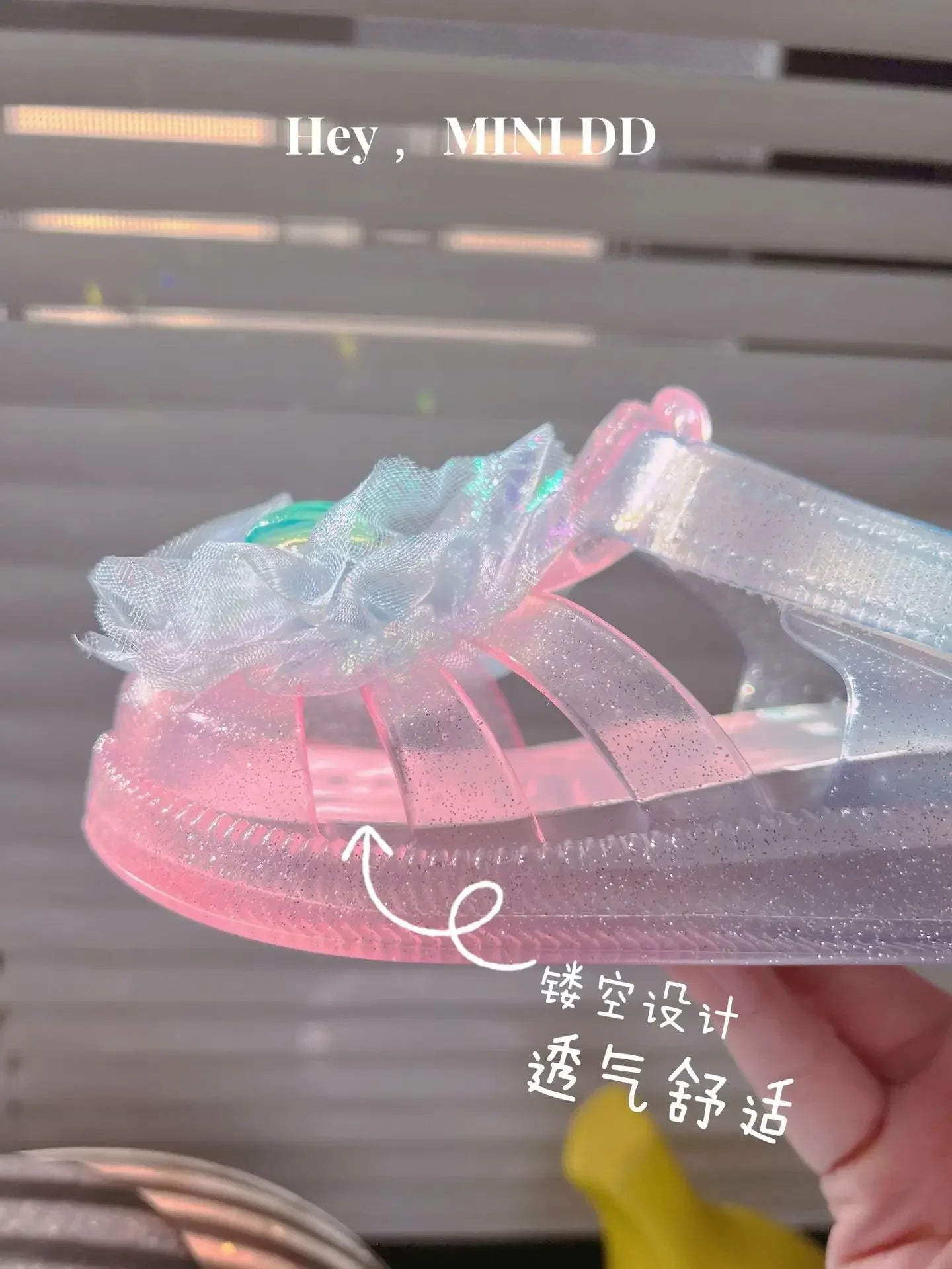Girls' Princess Sandals 2025 Summer New Children's Jelly Sandals Soft Bottom Closed-toe Anti-collision Baby Kid's Beach Shoes