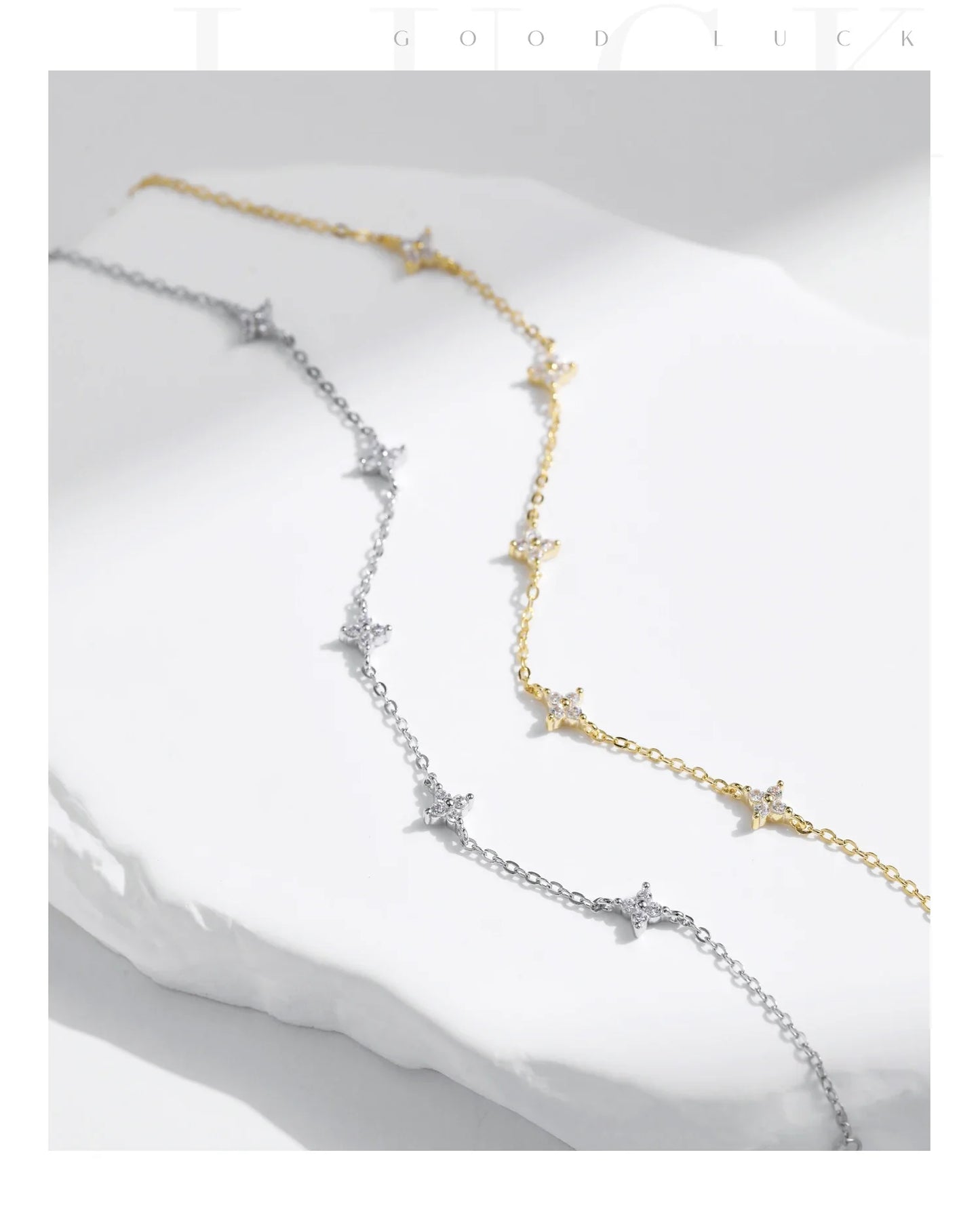 925 Sterling Silver Mini Flowers Bracelet Dainty Link Chain Pave Setting CZ For Women Wedding Fine Jewelry Gift