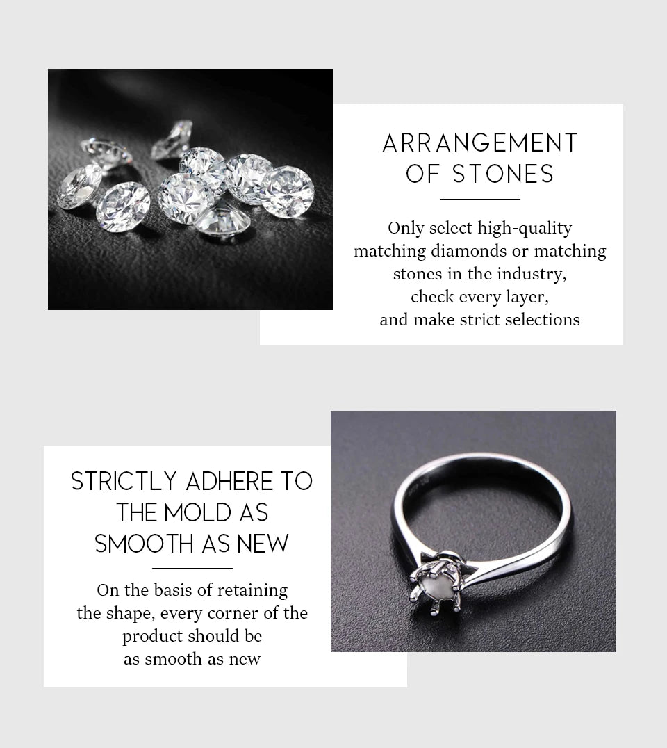 Original Design Moissanite Ring Lab Diamond Sparkling 925 Sterling Silver  for Women Engagement Fine Customized Jewelry