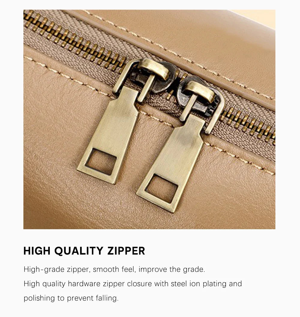 Genuine Leather Women's Handbag Cowhide Shoulder Bag Large Capacity Boston Crossbody Satchel For Fashion Bolsa Two Straps
