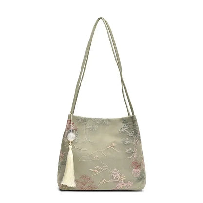 Hot Selling Chinese Style Embroidered Fashionable Women's Shoulder Bag 2026 Summer New Trend Large Capacity Handbag