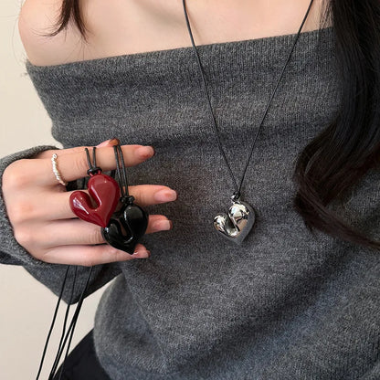 Fashion Metal Long Pull Necklaces for Women Luxury Elegant Silver Color Matte Snake Bone Chain Necklace Jewelry Accessories Gift