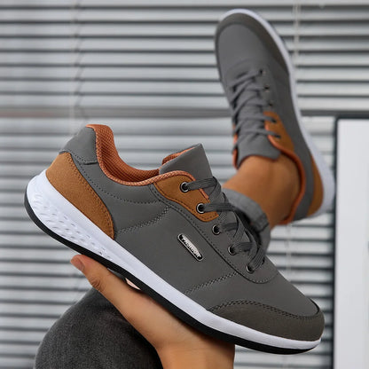 2025 Men Shoes Spring Autumn Waterproof Walking Sneakers Leisure Male Leather Sports Shoes Non-Slip Footwear Tennis for Men