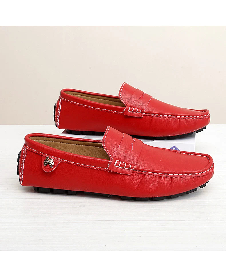 2025 New Handmade Beanie Shoes Men's Soft Sole Lazy Korean Style Trbottomy Easiest for Match Casual Slip-On Driving