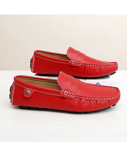 2025 New Handmade Beanie Shoes Men's Soft Sole Lazy Korean Style Trbottomy Easiest for Match Casual Slip-On Driving