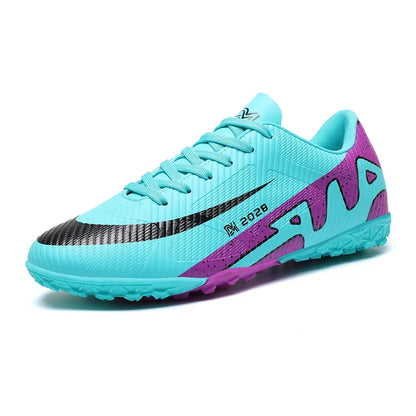 Professional FG/TF Soccer Cleats Men Football Boots Long Spike Grass Match Breathable Lightweight Comfortable Training Sneakers
