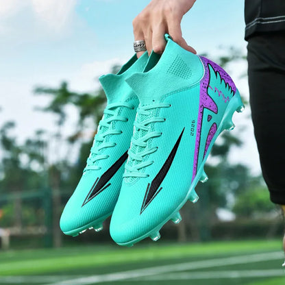 New Men Soccer Shoes High-quality Indoor Football Boots Sports Shoes Futsal High Ankle Non-Slip Outdoor Ultralight Non-Slip