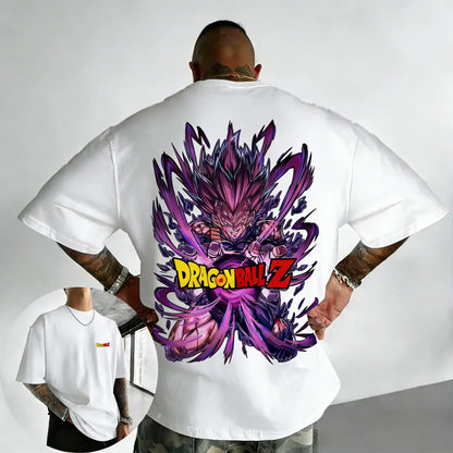 T-shirt Summer New Vegeta Printed Men's and Women's Trendy Versatile Loose Casual Short Sleeve Top