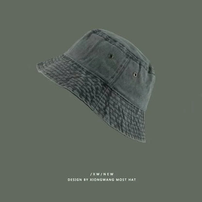 Fashion Washed Denim Hats Unisex Solid Vintag Summer Y2k Fisherman Cap Hat for Women Men Bucket Panama Hat Sun Protection
