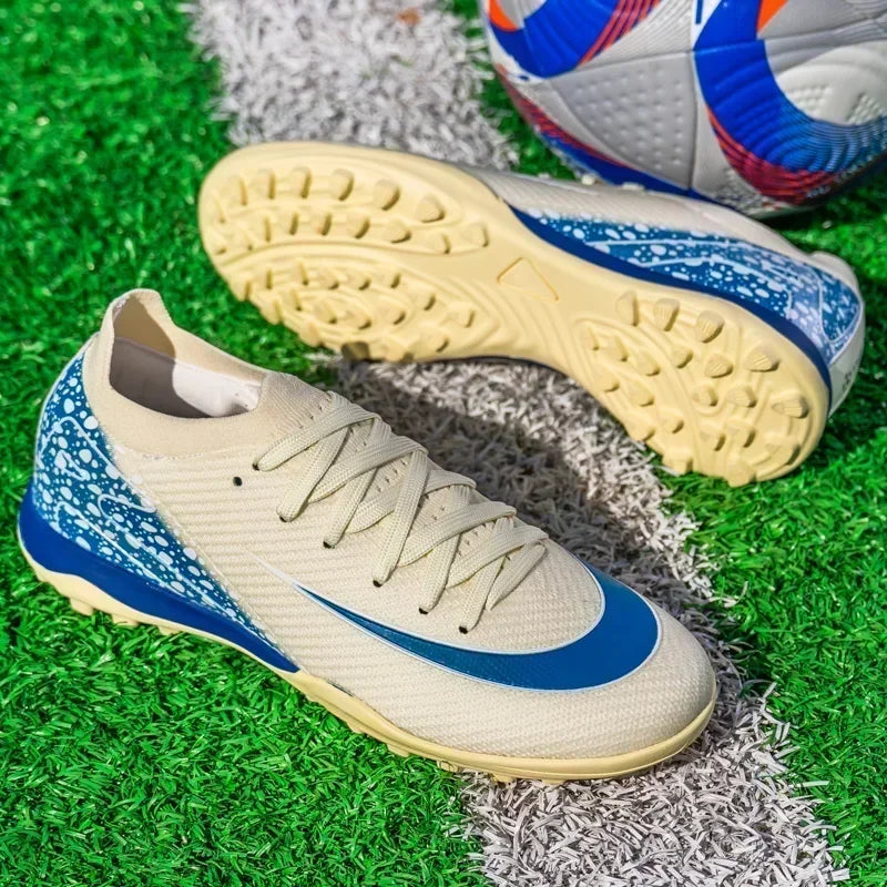 New Men Football Boots Professional Boys Soccer Shoes Ankle Sports Shoes Non-Slip TF/FG Match Sneakers Unisex Comfortable