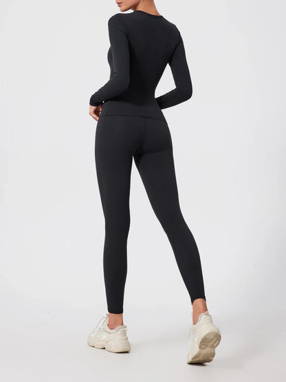 2Pcs Sets Gym Clothes Sports Outfit Suit Women Outdoors Workout Tights Set Yoga Wear Female Running Training T-Shirt