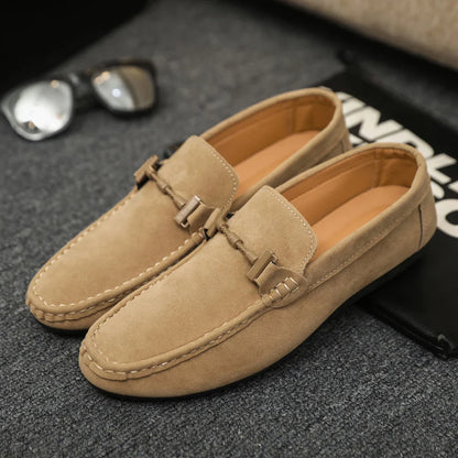 Men Loafers Soft High Quality Spring Autumn Shoes Men Casual Shoes Warm Slip on Flats Driving Shoes