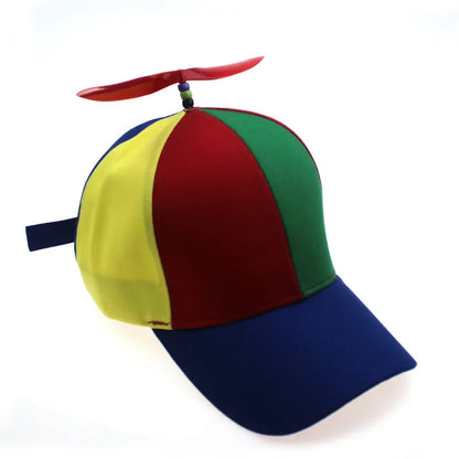 Hat Helicopter Propeller Adventure Dad Hat Rainbow Bamboo Dragonfly Baseball Cap For Adult Kids Boys Girls