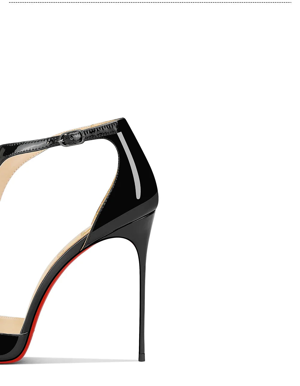Black patent leather T-belt bag with nightclub sexy 12cm ultra-fine heel pointed party European and American high-heeled sandals