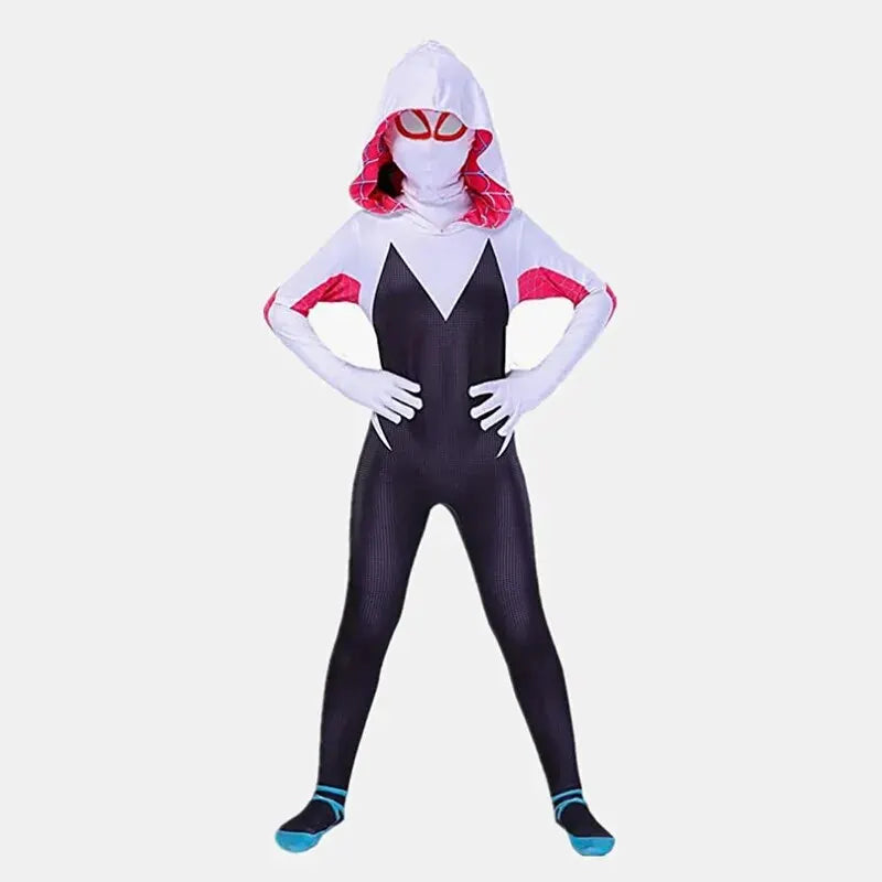 Kids Spider Superhero Costume Anime Game Cartoon Role Play Mask Costume Halloween Party Play Costume Kids Gift