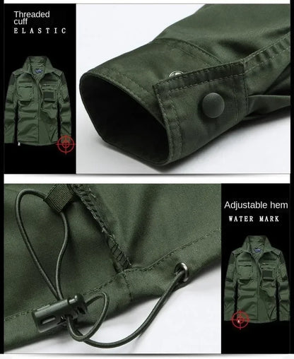 Summer Tactical Sets Mens Outdoor Breathable Multiple Pockets Combat Training  Long Sleeve Shirts Cargo Pants Suits Male