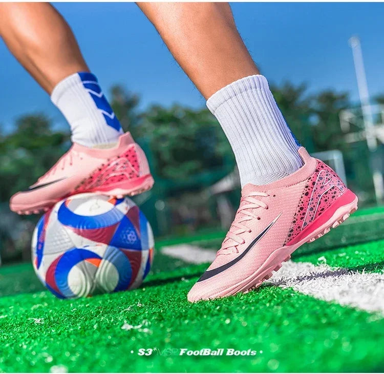 New Men Soccer Shoes Professional Football Boots Grass Outdoor Sport Non-Slip Training Shoes Match Sneakers Ultralight Unisex