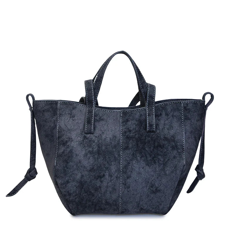 2025 Hot Sale Autumn Soft Women's Handbags Faux Suede Solid Color Large Capacity Shoulder Bag Casual Versatile Ladies Bags