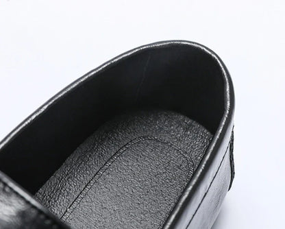 Summer men's loafers soft soled men's leather shoes comfortable driving shoes