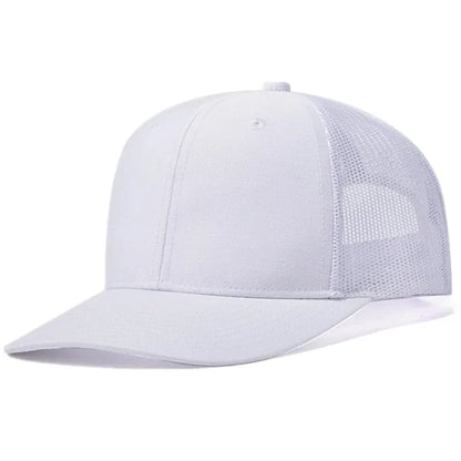 Unisex Cap Slight Curved Brim Style Trucker Hat  Men & Women Casual Outdoor Breathable Summer Cap